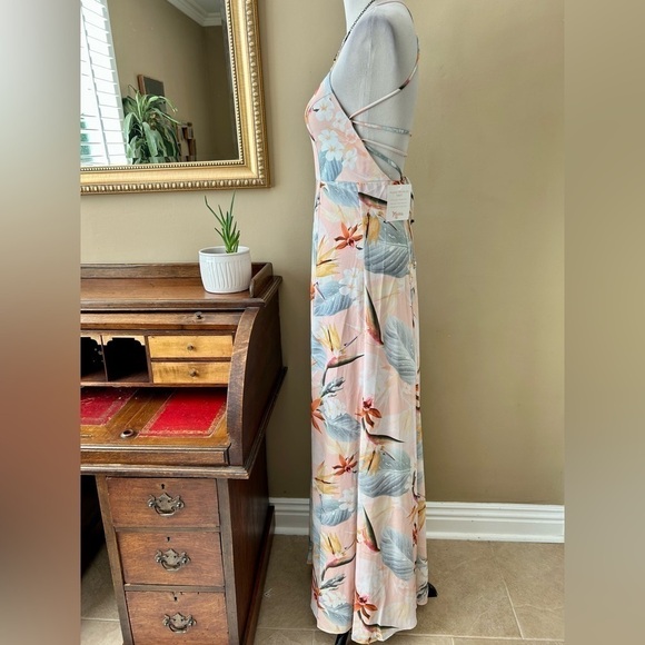 Show Me Your Mumu Godshaw Goddess Gown Maxi Dress Floral Paradise Party XS NWT - Picture 7 of 11